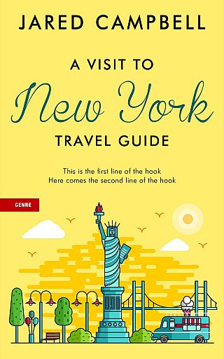 3D mockup of Festival #5460 - Premade Travel Book Cover | BookCoverZone