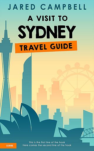 3D mockup of Sapling #5475 - Premade Travel Book Cover | BookCoverZone