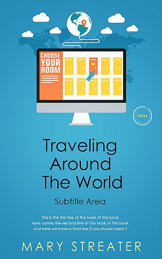 3D mockup of Pelorous #5504 - Premade Travel Book Cover | BookCoverZone