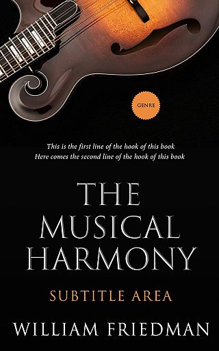 3D mockup of Black #5534 - Premade Music Book Cover | BookCoverZone