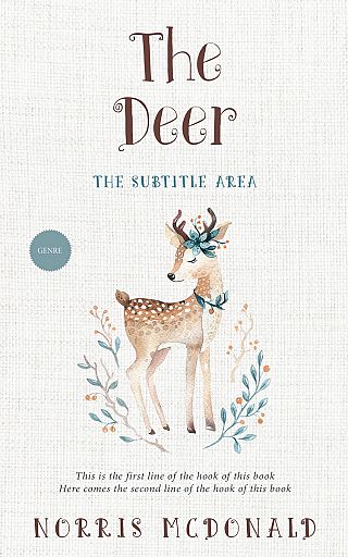 3D mockup of Pampas #5739 - Premade Children Book Cover | BookCoverZone