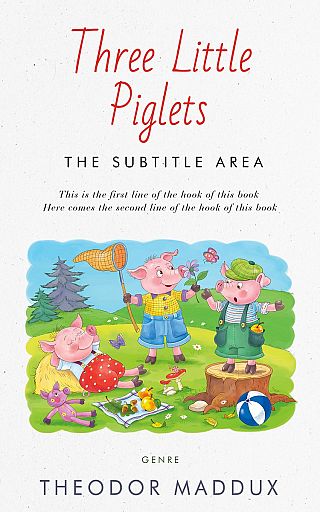 3D mockup of Hint Of Red #5786 - Premade Children Book Cover | BookCoverZone
