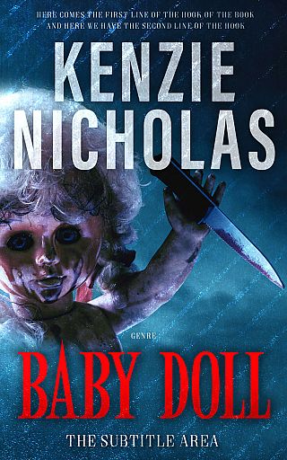3D mockup of Nile Blue #6288 - Premade Horror Book Cover | BookCoverZone