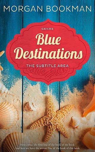 3D mockup of Atoll #7275 - Premade Travel Book Cover | BookCoverZone