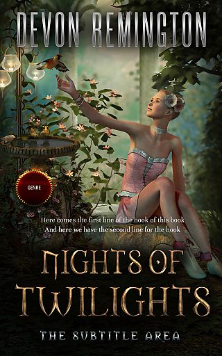 3D mockup of Rangoon Green #7643 - Premade Fantasy Book Cover | BookCoverZone