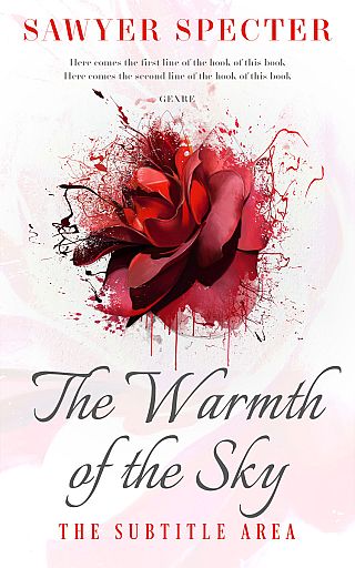 3D mockup of Soft Peach #7745 - Premade Poetry Book Cover | BookCoverZone