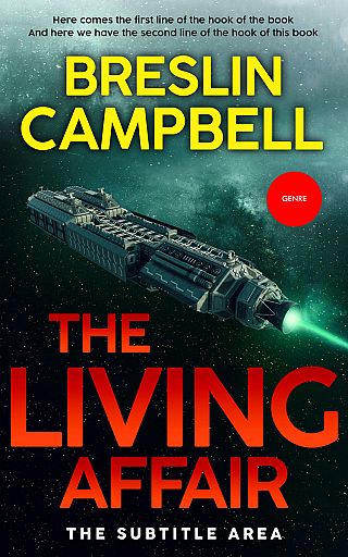 3D mockup of Red Damask #7897 - Premade Science Fiction Book Cover | BookCoverZone