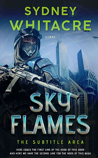 3D mockup of Ebony #8064 - Premade Apocalyptica Book Cover | BookCoverZone