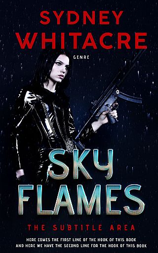 3D mockup of Ebony #8068 - Premade Action & Adventure Book Cover | BookCoverZone