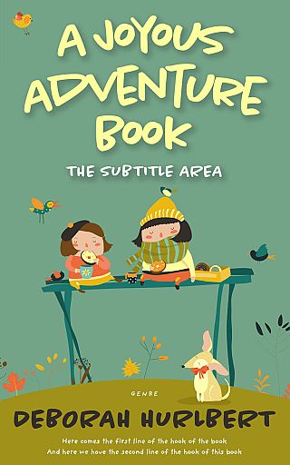 3D mockup of Oxley #8345 - Premade Children Book Cover | BookCoverZone
