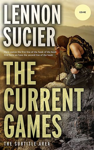 3D mockup of Lisbon Brown #8501 - Premade Action & Adventure Book Cover | BookCoverZone