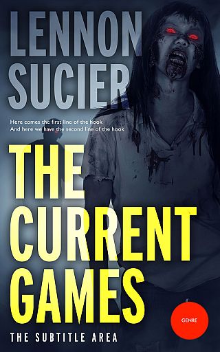 3D mockup of Golden Sand #8536 - Premade Horror Book Cover | BookCoverZone