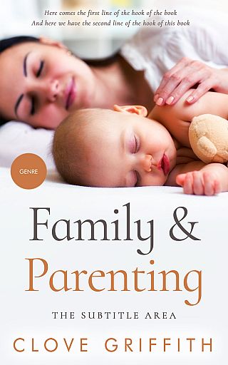 3D mockup of Soft Peach #10293 - Premade Family & Parenting Book Cover | BookCoverZone