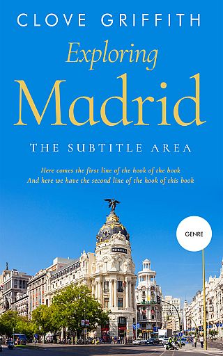 3D mockup of Cerulean #10304 - Premade Travel Book Cover | BookCoverZone