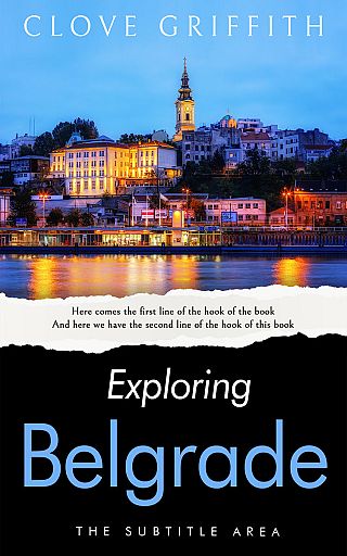 3D mockup of Malibu #10326 - Premade Travel Book Cover | BookCoverZone