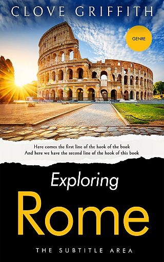 3D mockup of Zeus #10329 - Premade Travel Book Cover | BookCoverZone