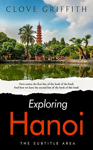 3D mockup of Clam Shell #10333 - Premade Travel Book Cover | BookCoverZone