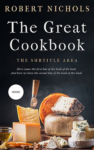 3D mockup of Tan #10427 - Premade Cookbooks & Food & Wine Book Cover | BookCoverZone