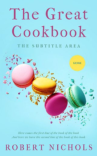 3D mockup of Charlotte #10431 - Premade Cookbooks & Food & Wine Book Cover | BookCoverZone