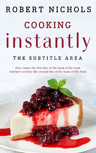 3D mockup of Porcelain #10442 - Premade Cookbooks & Food & Wine Book Cover | BookCoverZone