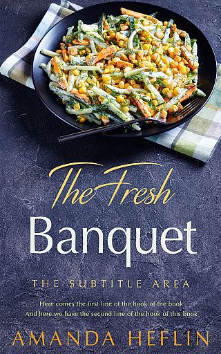 3D mockup of Fiord #10491 - Premade Cookbooks & Food & Wine Book Cover | BookCoverZone