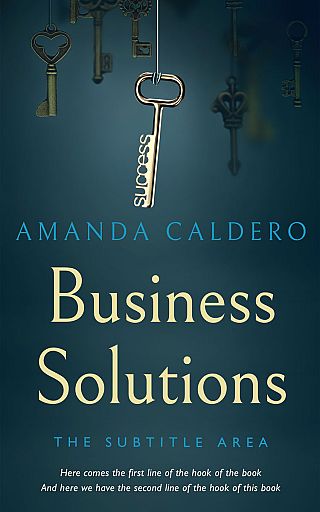 3D mockup of Blue Dianne #10541 - Premade Business Book Cover | BookCoverZone
