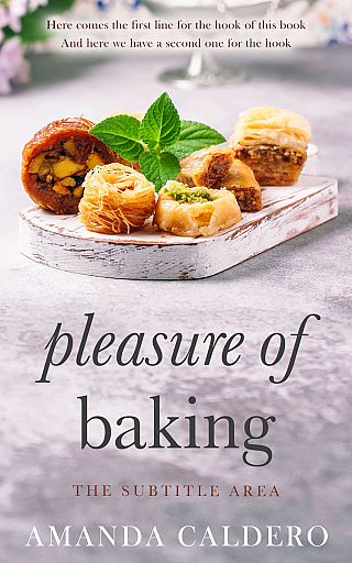 3D mockup of Pale Slate #10567 - Premade Cookbooks & Food & Wine Book Cover | BookCoverZone