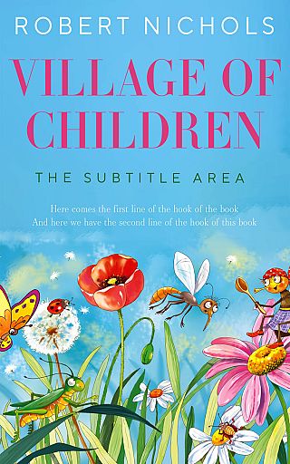 3D mockup of Turquoise Blue #10797 - Premade Children Book Cover | BookCoverZone