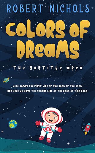 3D mockup of Bunting #10815 - Premade Children Book Cover | BookCoverZone