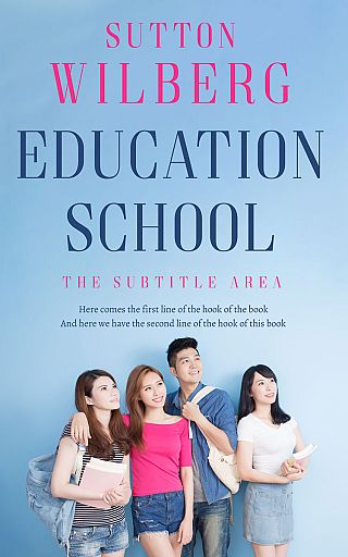 3D mockup of Spindle #10878 - Premade Education Book Cover | BookCoverZone