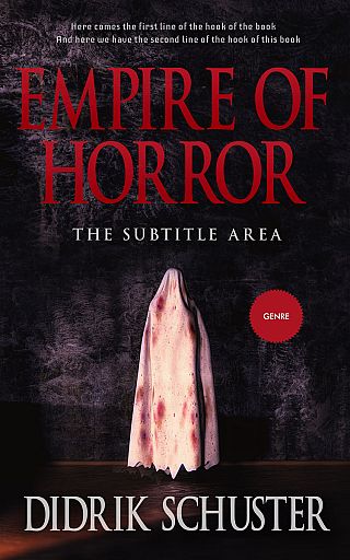 3D mockup of Contessa #10916 - Premade Horror Book Cover | BookCoverZone