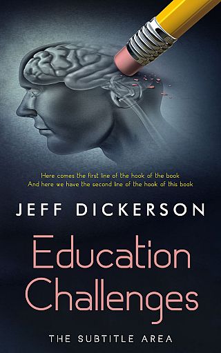 3D mockup of Mirage #11201 - Premade Education Book Cover | BookCoverZone