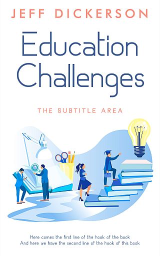 3D mockup of Botticelli #11206 - Premade Education Book Cover | BookCoverZone