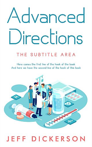 3D mockup of Powder Blue #11222 - Premade Medical Book Cover | BookCoverZone