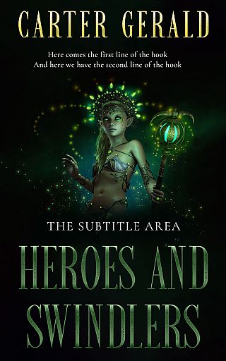3D mockup of Racing Green #11567 - Premade Fantasy Book Cover | BookCoverZone
