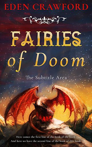 3D mockup of Di Serria #11679 - Premade Fantasy Book Cover | BookCoverZone