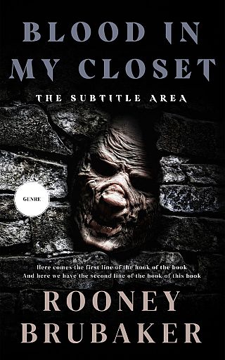 3D mockup of Cod Gray #12207 - Premade Horror Book Cover | BookCoverZone