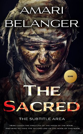 3D mockup of Thunder #12267 - Premade Horror Book Cover | BookCoverZone