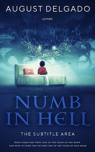 3D mockup of Blue Zodiac #12282 - Premade Horror Book Cover | BookCoverZone