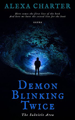 3D mockup of Ebony #12342 - Premade Horror Book Cover | BookCoverZone