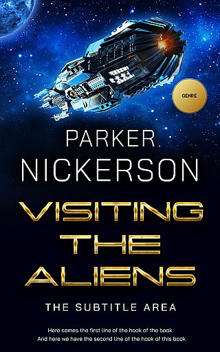 3D mockup of Ebony #12360 - Premade Science Fiction Book Cover | BookCoverZone