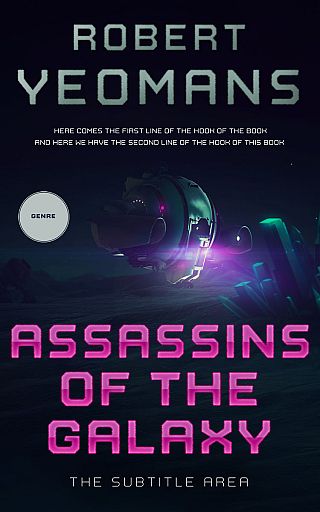 3D mockup of Ebony #12380 - Premade Science Fiction Book Cover | BookCoverZone