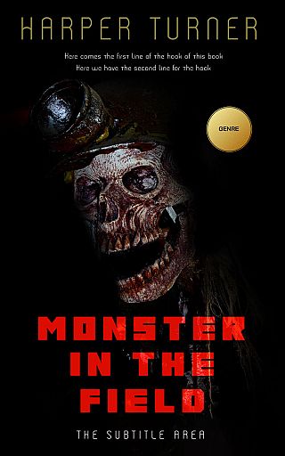 3D mockup of Cod Gray #12447 - Premade Horror Book Cover | BookCoverZone