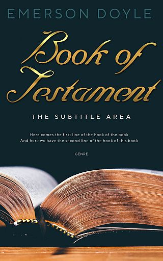 3D mockup of Antique Brass #12640 - Premade Religion & Spirituality Book Cover | BookCoverZone