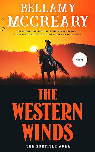 3D mockup of Tango #12920 - Premade Western Book Cover | BookCoverZone
