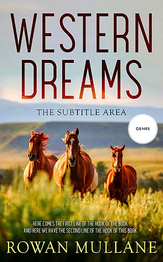 3D mockup of Gray Nickel #13271 - Premade Western Book Cover | BookCoverZone