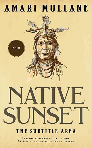 3D mockup of Chalky #13301 - Premade Western Book Cover | BookCoverZone