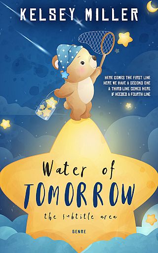 3D mockup of Chambray #13597 - Premade Children Book Cover | BookCoverZone
