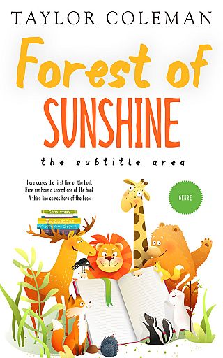 3D mockup of Pampas #13614 - Premade Children Book Cover | BookCoverZone