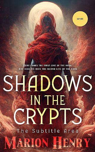 3D mockup of Crater Brown #13773 - Premade Horror Book Cover | BookCoverZone